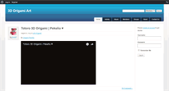 Desktop Screenshot of 3dorigamiart.com