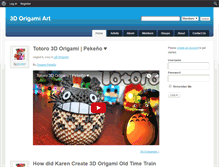 Tablet Screenshot of 3dorigamiart.com